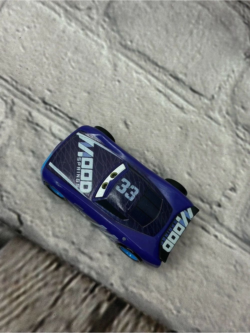 5/$20 DISNEY PIXAR CARS‎ 3 BLUE ED TRUNKAN MOOD SPRINGS #33 Toy Car KidCore GUC